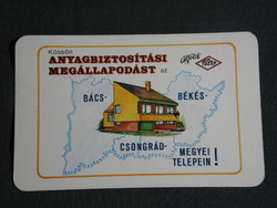 Card calendar, Alföld tüzep building material company, Szeged, graphic designer, family house, 1982, (4)