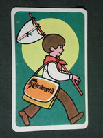 Card calendar, compass youth pioneering newspaper, magazine, graphic artist, 1982, (4)