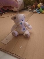 Plush toy, patched teddy bear with a blue nose, negotiable