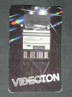 Card calendar, videoton hi-fi tower, 1983, (4)