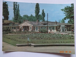 Old postcard: Hajdúszoboszló, spa entrance (1962)