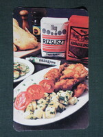 Card calendar, food companies, abc department store, delicatessen stores, 1982, (4)