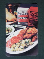 Kártyanaptár, Élelmiszer vállalatok, ABC áruház, Csemege üzletek, 1982,   (4)