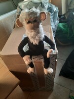 Plush toy, 30 cm sitting monkey, rechargeable, negotiable