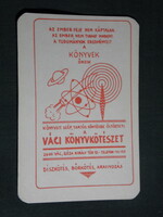 Kártyanaptár, Váci könyvkötészet, Vác, grafikai rajzos, 1983,   (4)