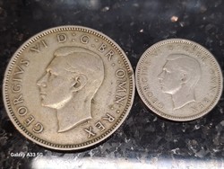 Angol érme gyarmati két shilling 1944