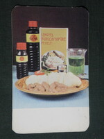 Card calendar, Pécs dölker food company, Polish mashed potato flakes, 1984, (4)