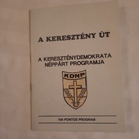The Christian Way is the program of the Christian Democratic People's Party, January 1990