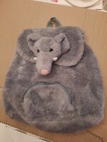 Plush toy, elephant backpack, negotiable