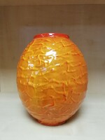 Fire enamel vase