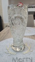 Lead crystal vase.