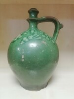 Antique Csákvár ceramic harvest jar