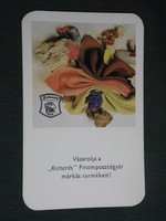 Card calendar, richards fine post factory Győr, 1983, (4)