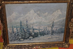 Antique signed painting 991