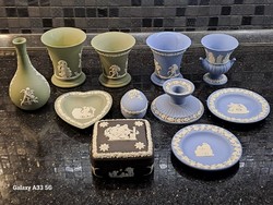 Hot sale! Wedgwood green blue black English porcelain lot bonbonier caspo bowl candle holder vase