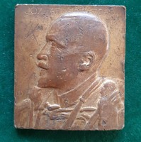 Vágó Dezső: József főherceg, bronz plakett 1911