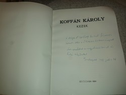 Koffán Károly dedikált, számozott életműkönyve