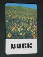 Card calendar, vegetable oil detergent industry company, Szolnok, sunflower edible oil, 1983, (4)