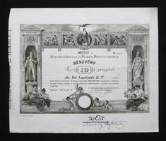 Athenaeum literary and printing company. Share 10 pengő 1926 - mta, Pallasz Athena