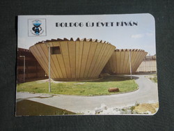 Card calendar, Szolnok water and sewerage company, county spa and beach spas, 1983, (4)