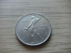 50 Líra   1967  Olaszország
