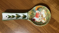 Ceramic wooden spoon holder, tasting spoon holder, hand painted