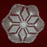 Round crochet doily medium size