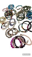 50 pieces of mineral bracelets together 398 ft./Pc.
