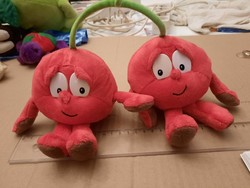 Plush toy, vitateam cherry pair, approx. 35 cm, negotiable