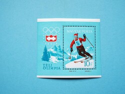 (B) 1964. Winter Olympics ii. Block** - Innsbruck (cat.: 1,000.-)