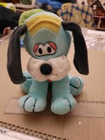 Plush toy, turquoise sitting dog, puppy, negotiable