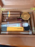 Cigar box with cigars