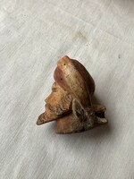 Antique turbaned Arab man's head ceramic pipe.