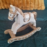 Wooden Christmas rocking horse