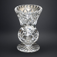 Small crystal glass vase