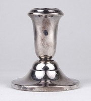 1P957 old marked mint silver candle holder 135g