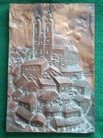 Imre Veszprémi: Tihany, bronze relief