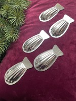 5 metal cake pans, chocolate moulds, - madeleine