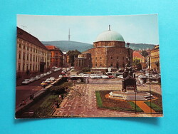 Postcard (1) - Pécs - Széchenyi Square, 1970s - (photo: Csaba Gabler)