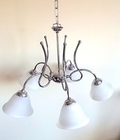 Design chrome ceiling lamp, vintage negotiable