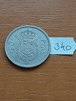 Spain 50 pesetas 1983 copper-nickel, i. King John Charles 340