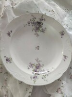 Serving bowl with violet pattern /large size/