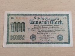 Germany 1000 marks 1922 oe star ub