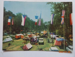 Régi, retró képeslap:  Kemping (Camping) - 1967