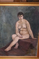 Abonyi Tivadar guaranteed original nude painting 234