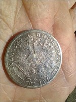 Ausztria Ferenc József .900 ezüst 1 Florin 1884, 12.00g