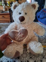 Plush toy, huge teddy bear, teddy, big love heart, negotiable