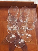 5 Pcs minimalist design aperitif glasses, scheibel distillery glasses, restaurant serving