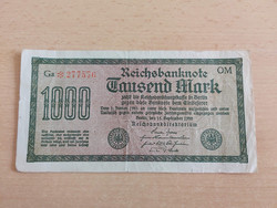 Germany 1000 marks 1922 om