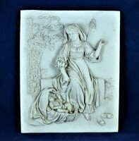 Special, porcelain relief, ca. 1900!!!